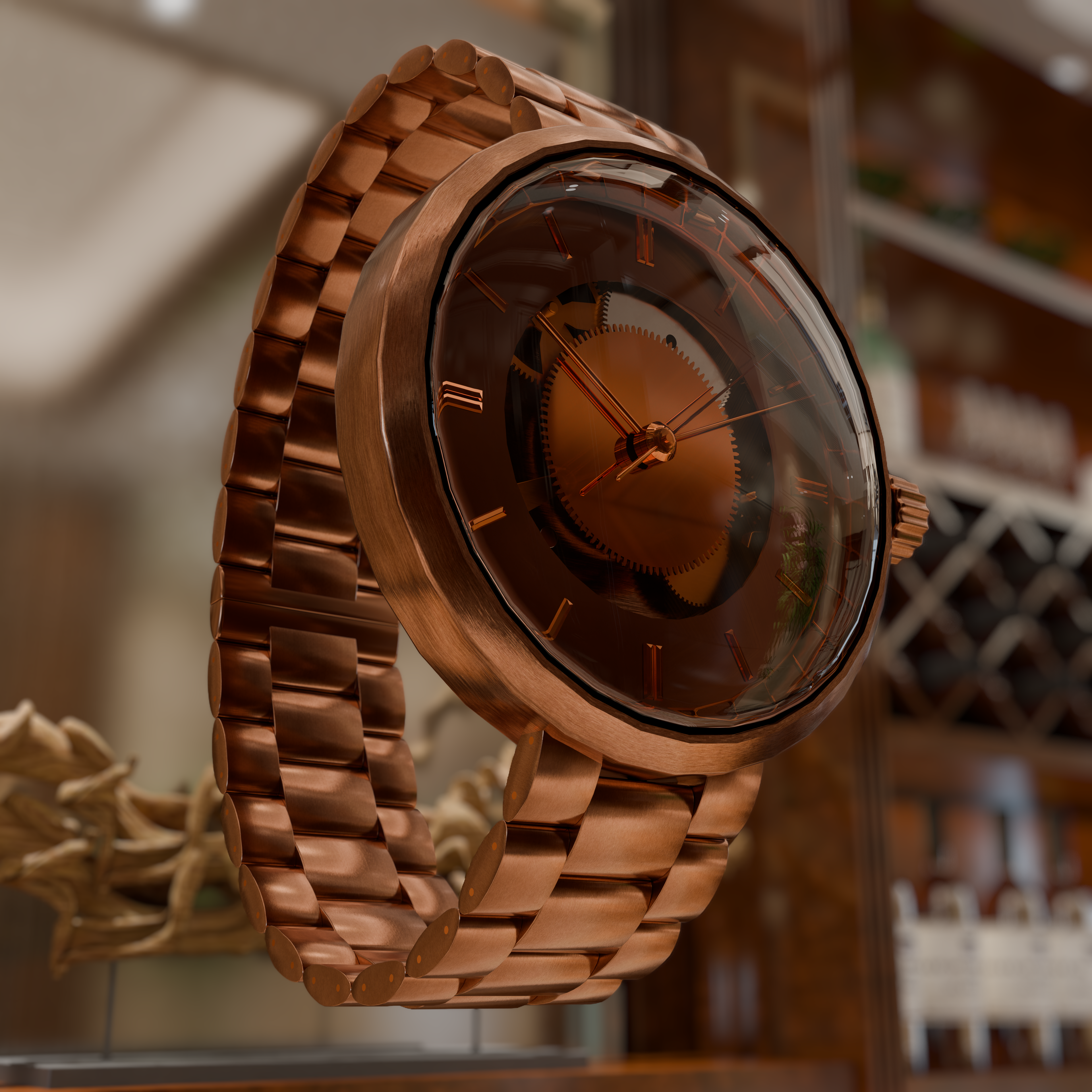 Montre de Luxe Custom - Design & Rendu 3D